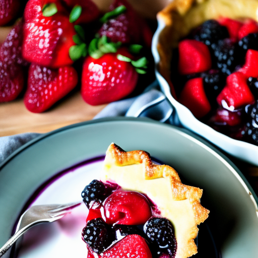 Sweet and Tart Berry Delight Pie