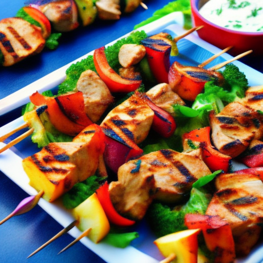 Turkish Grilled Chicken Shish Kebabs