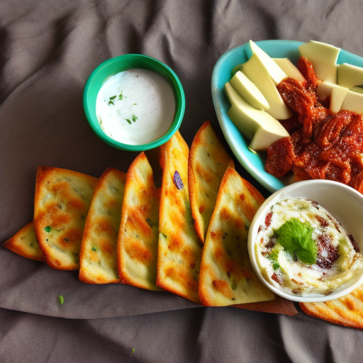 Baked Goat Cheese and Sun-Dried Tomato Dip