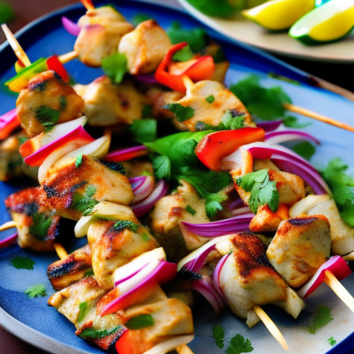 Bbq Thai Lemongrass Chicken Skewers