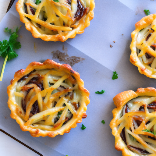 Caramelized Onion and Gruyere Tartlets