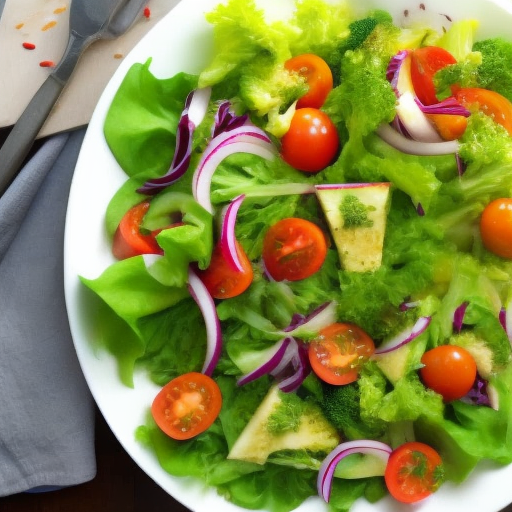 Garden Fresh Delight: A Colorful Salad Recipe