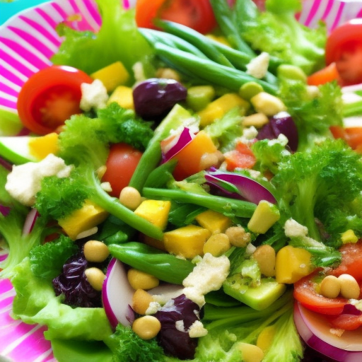 Garden Fresh Delight: A Colorful Salad Recipe