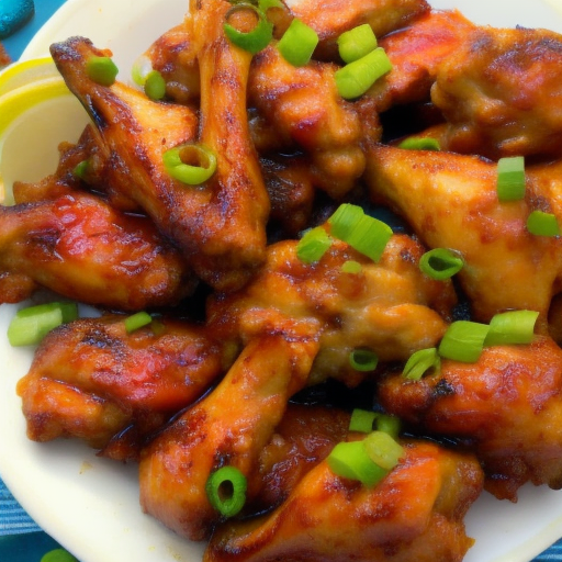 Hawaiian Grilled Huli Huli Chicken Wings With Macaroni Salad