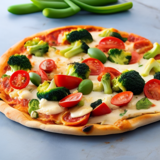 Mediterranean Veggie Santorini Pizza