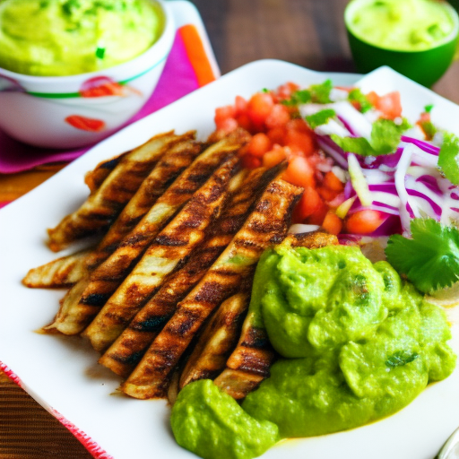 Mexican Grilled Carne Asada Burritos With Guacamole And Sour Cream