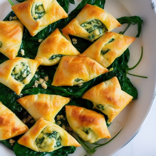 Miniature Spinach and Feta Pies