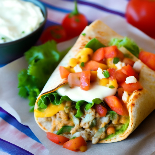 Morning Delight: Savory Breakfast Burrito