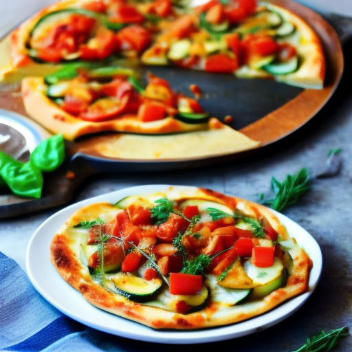 Ratatouille & Goat Cheese Provence Pizza