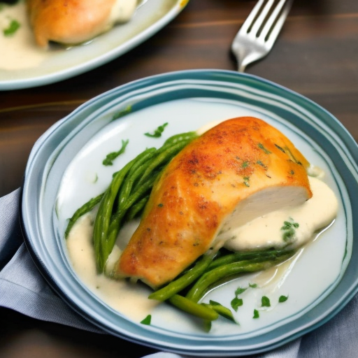 Savory Stuffed Chicken Breasts with Creamy Garlic Sauce