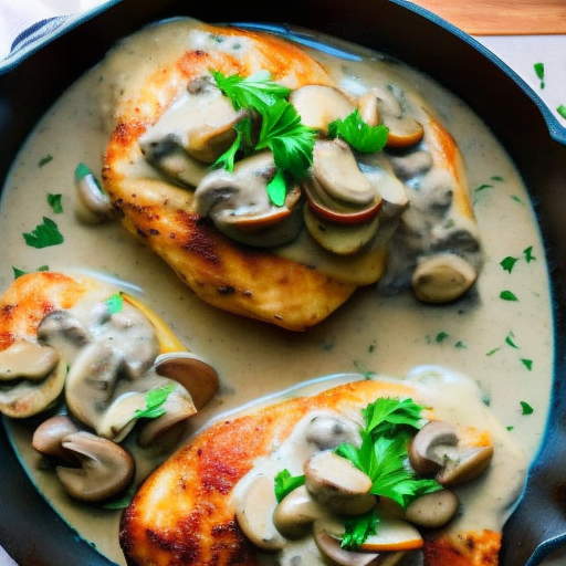 Savory Stuffed Chicken Breasts with Creamy Mushroom Sauce