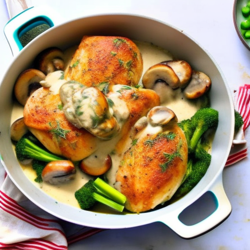 Savory Stuffed Chicken with Creamy Mushroom Sauce