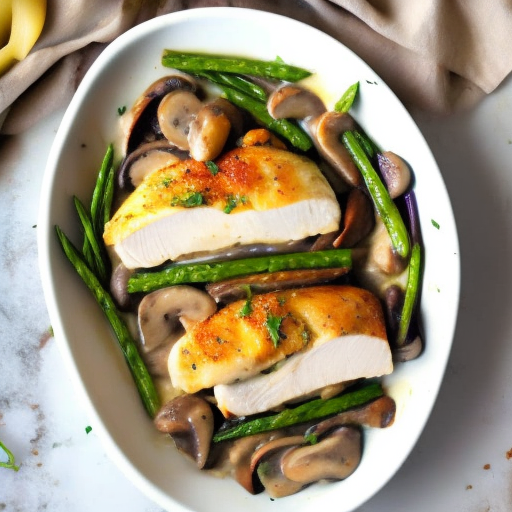 Savory Stuffed Chicken with Creamy Mushroom Sauce