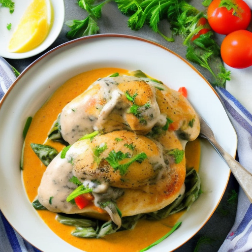 Savory Stuffed Chicken with Creamy Mushroom Sauce