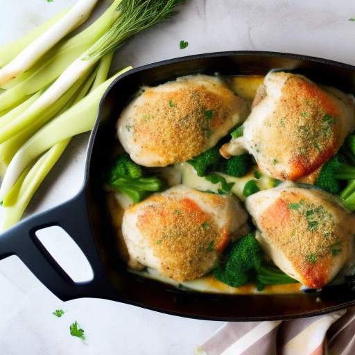 Savory Stuffed Chicken with Creamy Parmesan Sauce