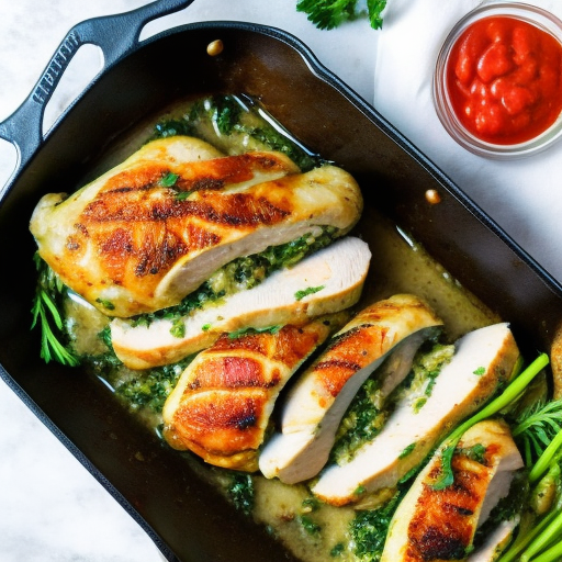 Savory Stuffed Chicken with Garlic Herb Butter