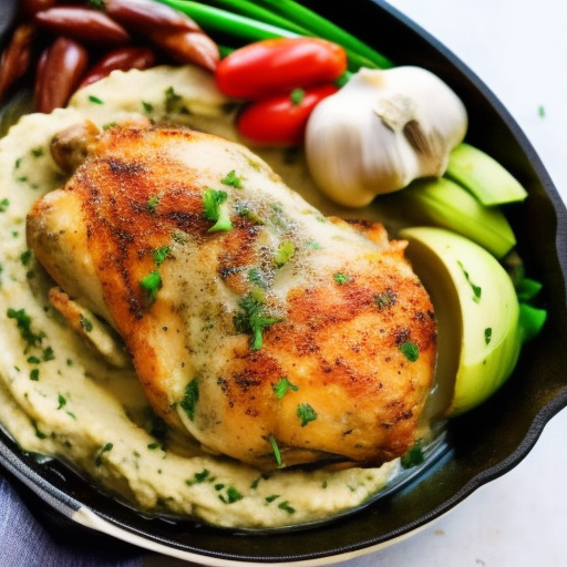 Savory Stuffed Chicken with Garlic Mashed Potatoes