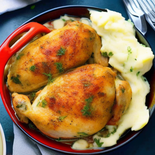 Savory Stuffed Chicken with Garlic Mashed Potatoes