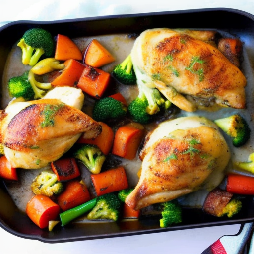 Savory Stuffed Chicken with Garlic Mashed Potatoes and Roasted Vegetables