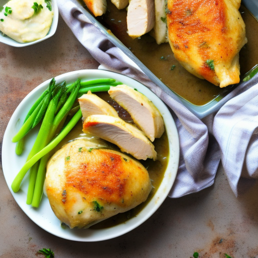 Savory Stuffed Chicken with Garlic Mashed Potatoes