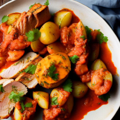 Spanish Grilled Pork Tenderloin With Sherry Vinegar Sauce And Patatas Bravas