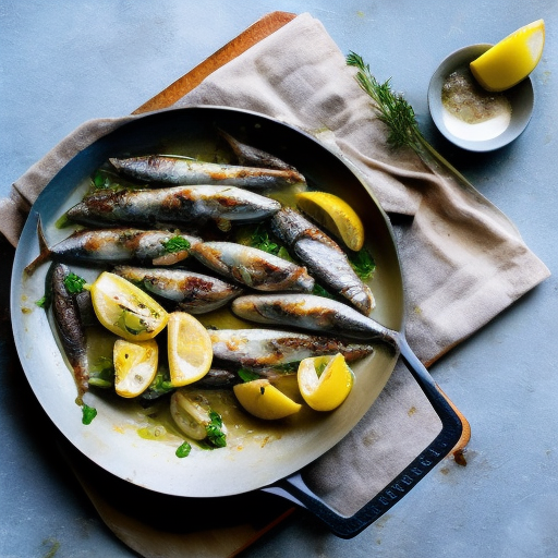 Spanish Grilled Sardines With Lemon And Garlic