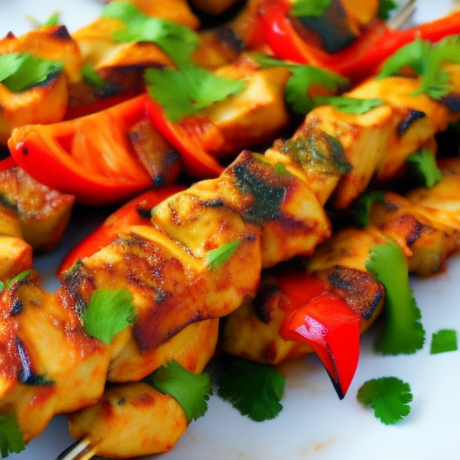 Spicy Thai Chicken Skewers