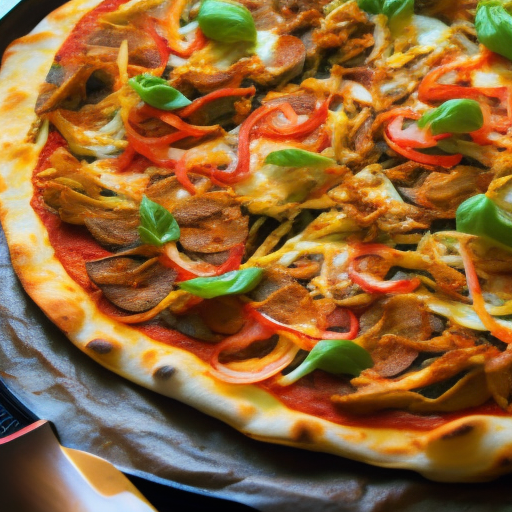 Sri Lankan Kottu Roti Pizza