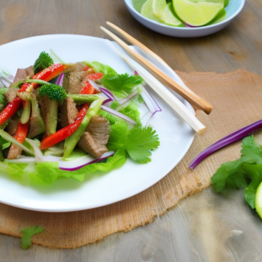 Thai Grilled Beef Salad With Lime Dressing