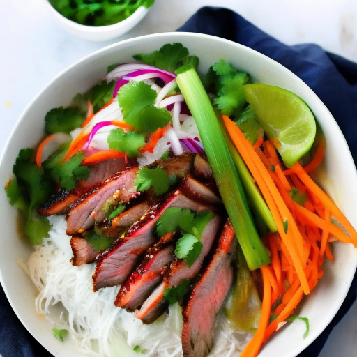 Vietnamese Grilled Lemongrass Beef Banh Mi Bowls With Pickled Carrots And Daikon