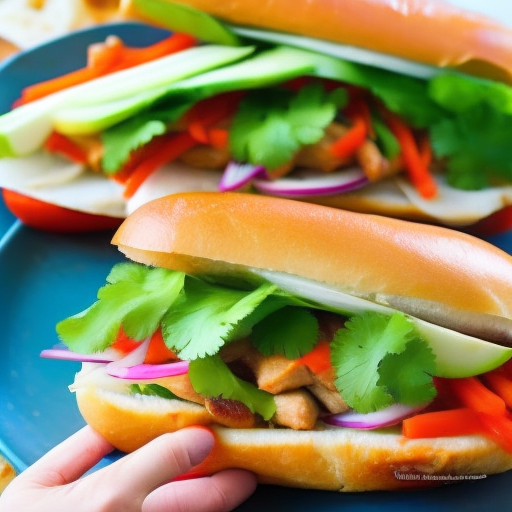 Vietnamese Grilled Pork Banh Mi Sandwiches