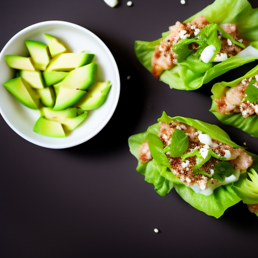 Avocado Egg Salad Lettuce Wraps