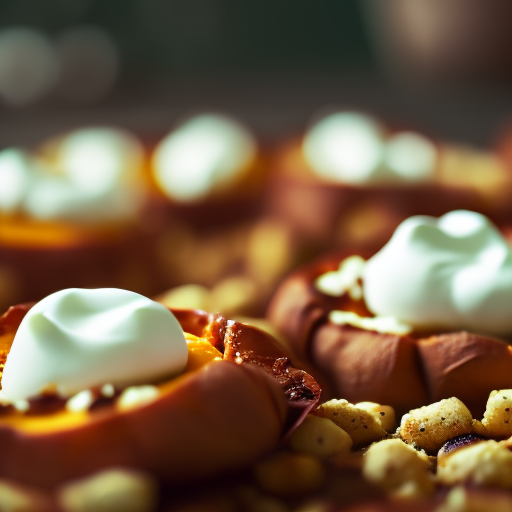 Baked Sweet Potato Rounds with Marshmallow Topping