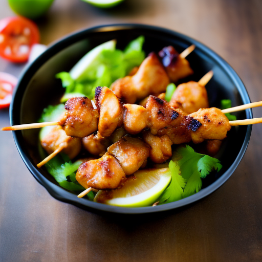 Bbq Malaysian Satay Chicken Skewers