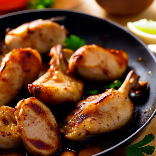 Brazilian Grilled Chicken Hearts With Garlic And Lime Marinade And Fried Yuca