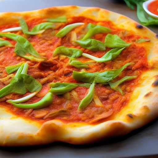 Burmese Mohinga Pizza