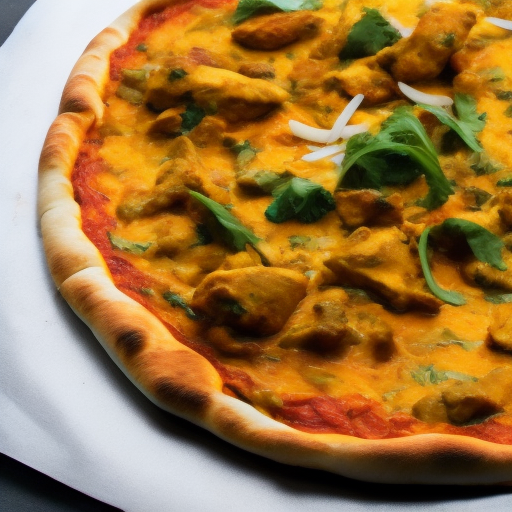 Chicken Korma Mumbai Pizza