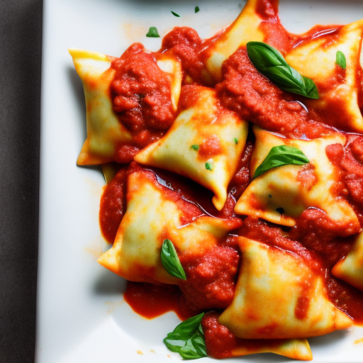 Fried Cheese Ravioli with Marinara Sauce