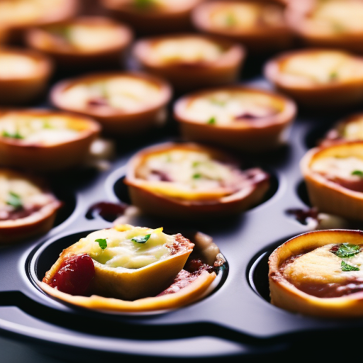 Mini Ham and Swiss Quiche Bites