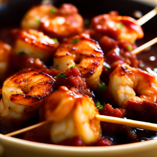 New Orleans Bbq Shrimp And Grits Skewers