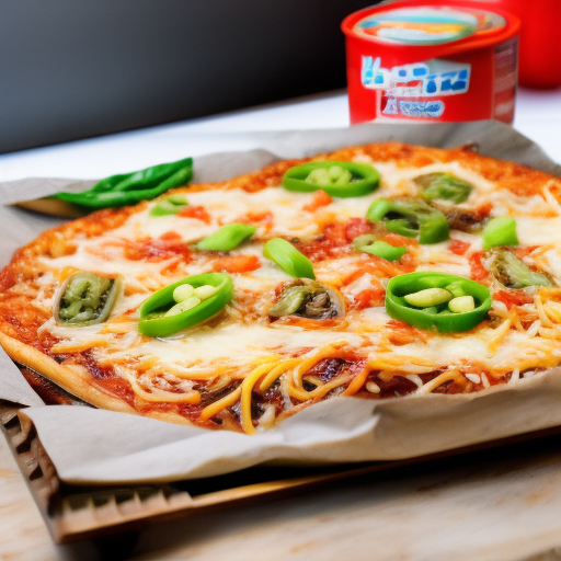 Ramen Noodle Pizza