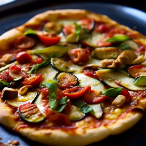 French Grilled Ratatouille Flatbread Pizza