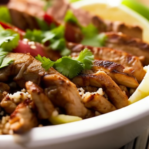 Lebanese Grilled Beef Shawarma Bowls With Hummus And Tabouleh Salad