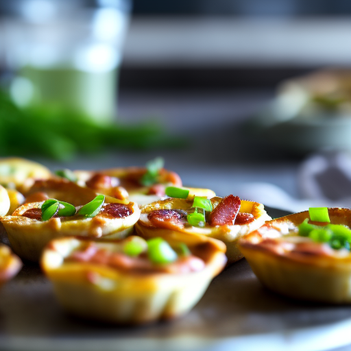 Mini Bacon and Gouda Quiche Bites with Chives