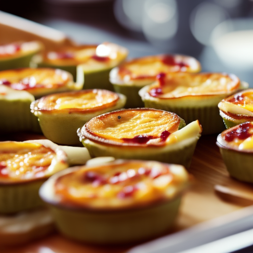 Mini Quiches with Ham and Cheese