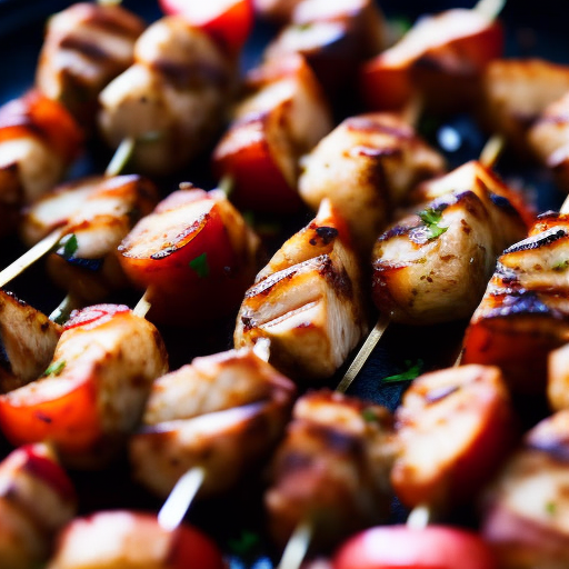 Turkish Grilled Chicken Adana Kebabs With Sumac Onions And Tomato Salad